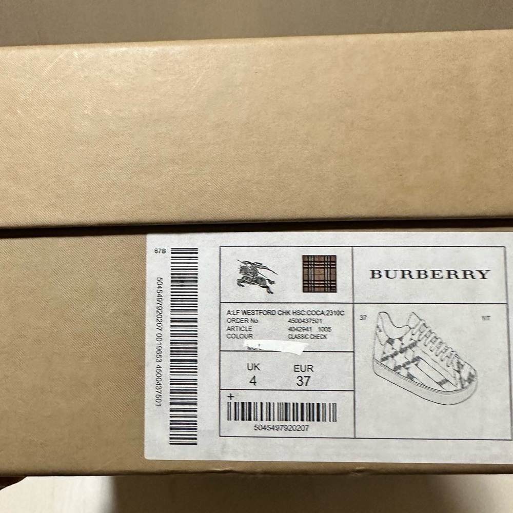 Burberry Westford Check sneakers size 37 - Picture 9 of 9